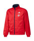 ფოტო #5 პროდუქტის Men's Navy and Red New England Revolution 2023 On-Field Anthem Full-Zip Reversible Team Jacket