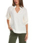 Fate Linen-Blend Top Women's White S