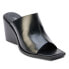 Фото #2 товара Matisse Lillie Open Toe Wedge Pumps Womens Black Dress Casual LILLIE-001