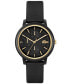 ფოტო #1 პროდუქტის Women's L.12.12 Multi Black Silicone Strap Watch 38mm