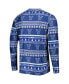 ფოტო #3 პროდუქტის Men's Navy Villanova Wildcats Swivel Long Sleeve T-shirt and Pants Sleep Set