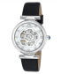 ფოტო #1 პროდუქტის Women's Laura Automatic Genuine Leather Band Watch 1211ALAL