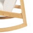 Фото #3 товара Кресло-качалка Белый Натуральный древесина каучукового дерева Ткань 60 x 83 x 72 cm