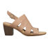 Фото #1 товара VANELi Mayo Block Heels Sling Back Womens Brown Casual Sandals 305973