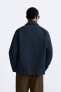 Фото #6 товара Базовая куртка-рубашка из ткани с эффектом потертости ZARA