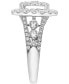 ფოტო #4 პროდუქტის Diamond Oval Cluster Engagement Ring (2 ct. t.w.) in 14k White Gold