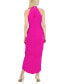 ფოტო #4 პროდუქტის Knot-Neck Tulip-Hem Midi Dress