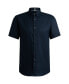 Фото #2 товара Men's Stretch-Linen Chambray Slim-Fit Dress Shirt