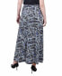 ფოტო #3 პროდუქტის Petite Ring Faux Belt A Line Maxi Skirt