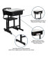 Фото #3 товара Adjustable Height Student Desk And Chair With Pedestal Frame