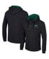 Фото #1 товара Men's Black Michigan State Spartans Affirmative Thermal Hoodie Long Sleeve T-shirt
