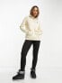 Burton Snowboard Oak pullover hoodie in in cream