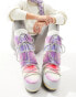 Moon Boot high ankle snow boots in pastel tie dye