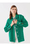 Фото #1 товара Kendinden Desenli Uzun Kollu Oversize Kadın Gömlek Ceket