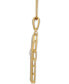 ფოტო #3 პროდუქტის Men's Diamond Ankh 22" Pendant Necklace (1/2 ct. t.w.) in 18k Gold-Plated Sterling Silver