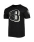 Фото #2 товара Men's Black Brooklyn Nets Mash Up Capsule T-shirt