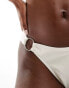 Фото #2 товара Brave Soul metal ring detail bikini bottoms in cream