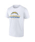 Фото #3 товара Men's White Los Angeles Chargers Team Lockup T-shirt