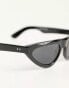 Spitfire – Cut Seventy Four – Schmale Cat-Eye-Sonnenbrille in Schwarz