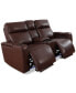 Greymel 74" Zero Gravity Leather Loveseat with Console and Power Headrests, Created for Macy's