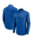 Men's Blue St. Louis Blues Mock Neck Quarter-Zip Jacket