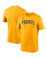 ფოტო #1 პროდუქტის Men's Gold San Diego Padres Wordmark Legend T-shirt