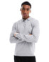 Фото #2 товара Barbour Bassington knitted long sleeve polo in light grey