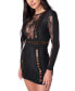 Juniors' Sequined Lace Bodycon Dress