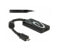 Фото #1 товара Delock 65643 - micro USB - HDMI - Male/Female - 0.2 m - Black