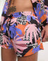 We Are We Wear jayce beach swim short co-ord in cabana tropical print