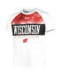 Фото #3 товара Big Boys White Wisconsin Badgers Gameday Print Raglan T-shirt