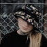 Blackskies Bucket Hat, Unisex, Black / White / Floral Print