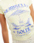 ASOS DESIGN baby tee with mariselle soleil graphic in yellow Желтый, L - EU 44-46 - фото #4