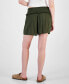 ფოტო #2 პროდუქტის Juniors' Smock-Waist Drawstring Shorts