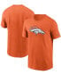 Фото #1 товара Men's Orange Denver Broncos Primary Logo T-shirt