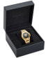 ფოტო #4 პროდუქტის Women's Swiss Gold Ion Plated Stainless Steel Bracelet Watch 37mm