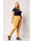 ფოტო #3 პროდუქტის Plus Size High Rise Skinny Pants