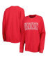 ფოტო #1 პროდუქტის Women's Red Wisconsin Badgers Surf Plus Size Southlawn Waffle-Knit Thermal Tri-Blend Long Sleeve T-shirt