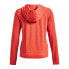 UNDER ARMOUR Rival Terry full zip sweatshirt Vermillion / White, S - фото #5