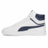 Puma Shuffle Mid Lace Up Mens White Sneakers Casual Shoes 38074814