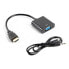 Фото #2 товара LANBERG AD-0017-BK HDMI/VGA M/F adapter 20 cm