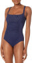 Profile by Gottex 281080 Women's Tailor Made D Cup One Piece, Navy, 10D