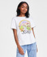 ფოტო #1 პროდუქტის Women's Jeep Rainbow Cotton Boyfriend T-Shirt