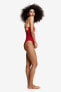 Фото #4 товара Padded-cup High-leg Bandeau Swimsuit