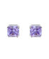 Classic Large Statement 5CT Square Princess Cut AAA Cubic Zirconia CZ Solitaire Clip On Stud Earrings For Women Rhodium Plated For Non Pierced 12MM
