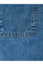 Фото #6 товара Beli Lastikli Kot Pantolon Yüksek Bel - Baggy Jeans