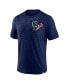 Фото #3 товара Men's Navy Houston Texans Big and Tall Two-Hit Throwback T-shirt