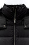 Semi-long puffer down jacket with hood