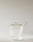 Borosilicate glass sugar bowl