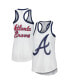 ფოტო #1 პროდუქტის Women's White Atlanta Braves Tater Tank Top